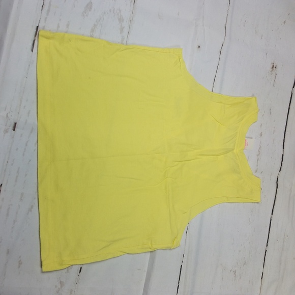 New Small Pink Nation yellow Mesh Top - Picture 5 of 5